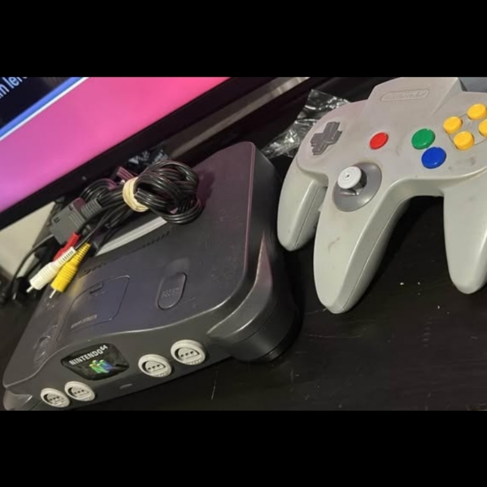Nintendo Console with Gray Controller